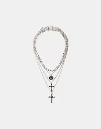Pack of 4 cross necklaces