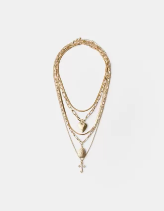 Pack of 5 cross necklaces