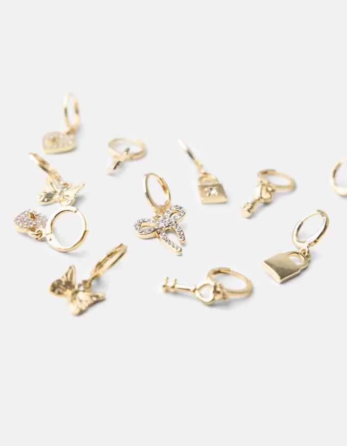 Pack of 6 rhinestone earrings Pack of 6 rhinestone earrings