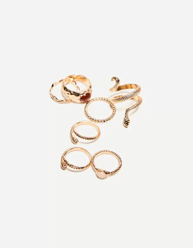 Pack of 7 snake rings Pack of 7 snake rings