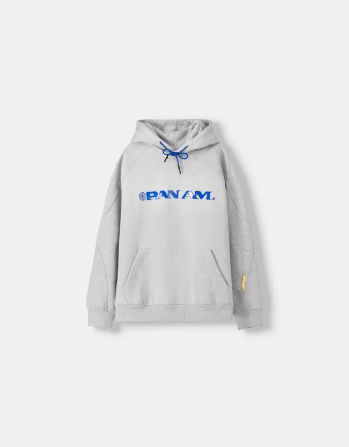 Pan Am print boxy fit hooded sweatshirt Pan Am print boxy fit hooded sweatshirt