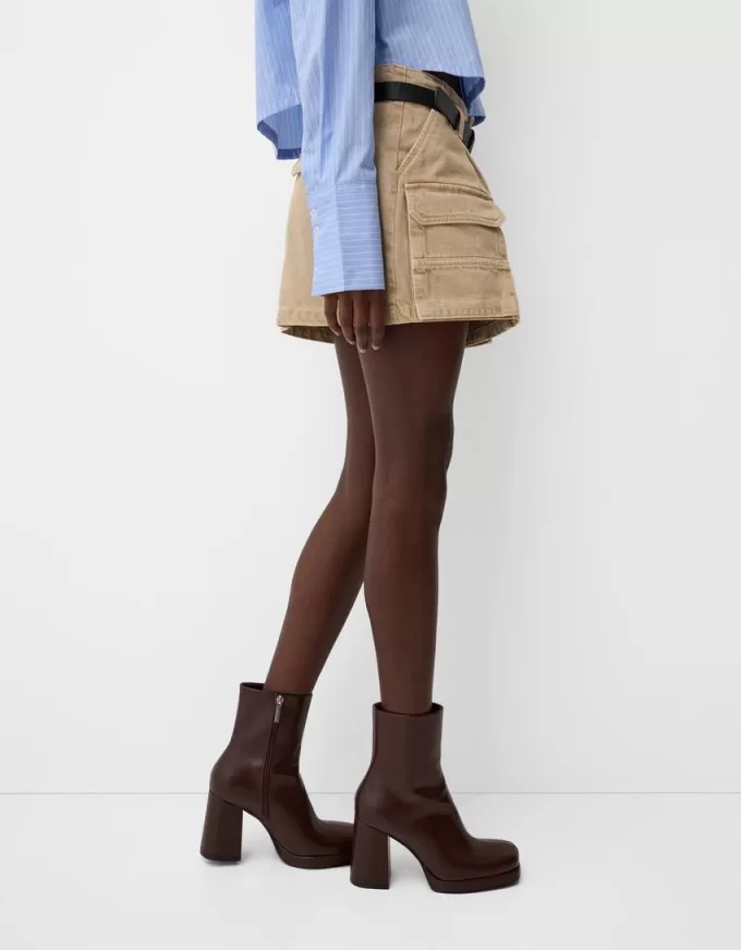 Platform high-heel ankle boots Platform high-heel ankle boots