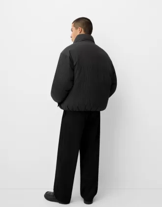 Pleated puffer jacket