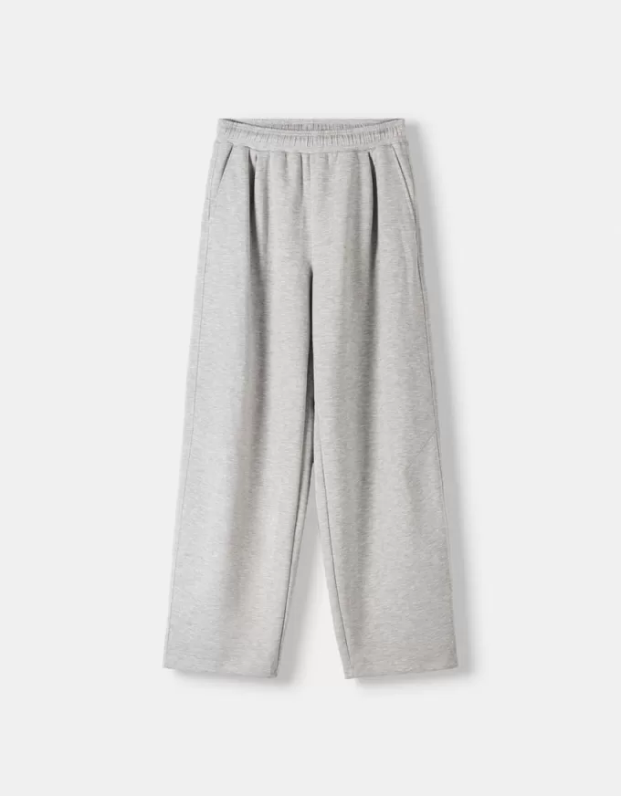 Plush barrel pants with darts