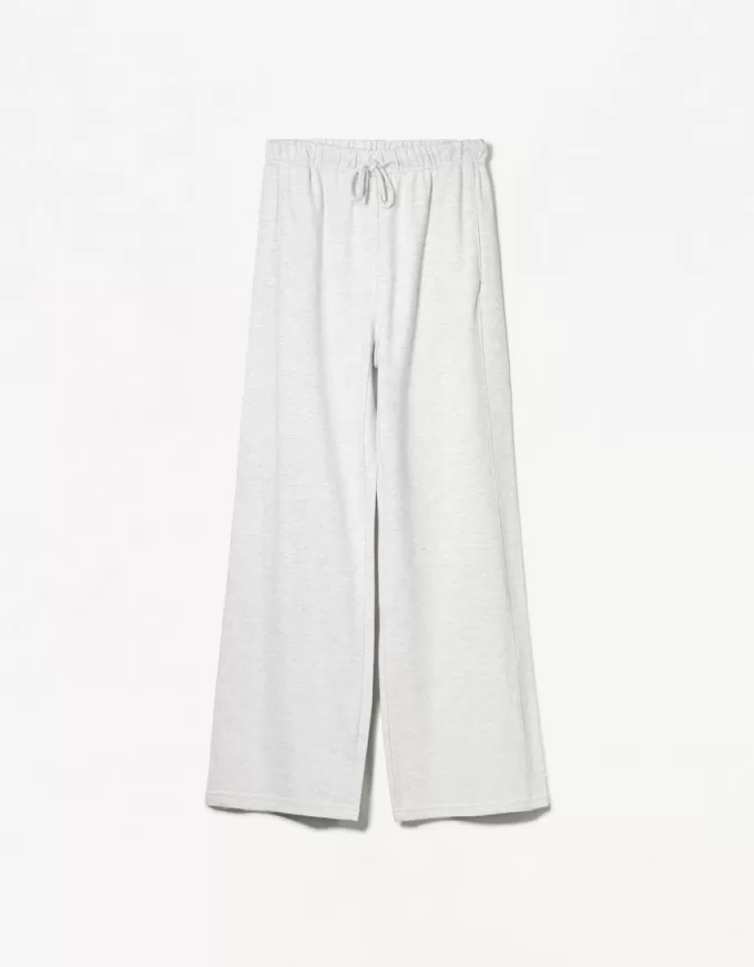 Plush pants with side seams