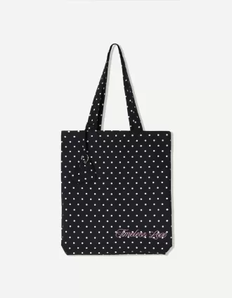 Polka dot tote bag