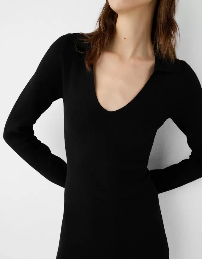 Polo collar mini dress Polo collar mini dress