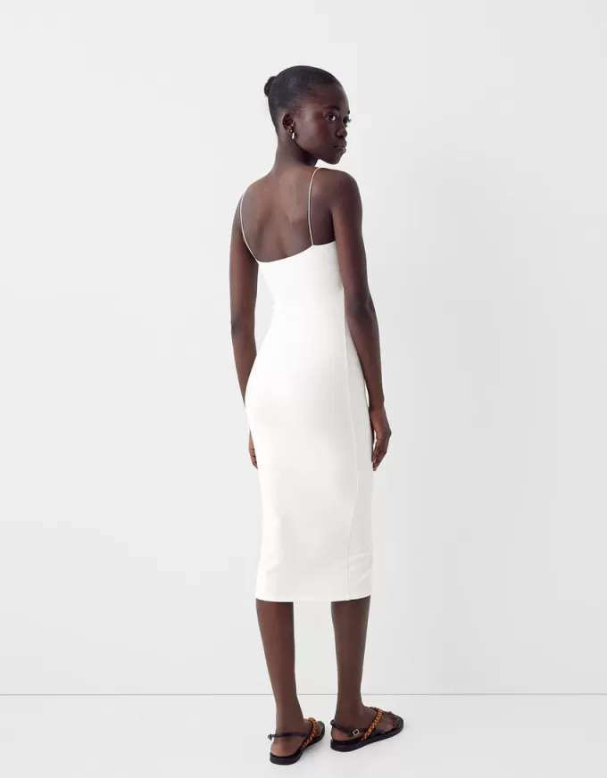 Ponte di Roma midi dress with straps Ponte di Roma midi dress with straps