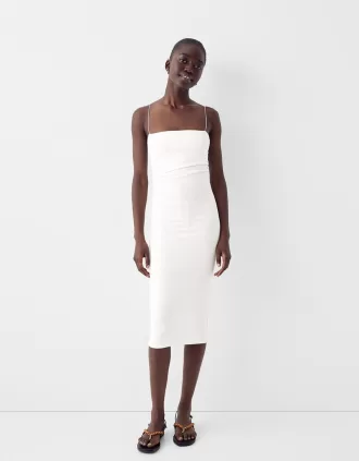Ponte di Roma midi dress with straps