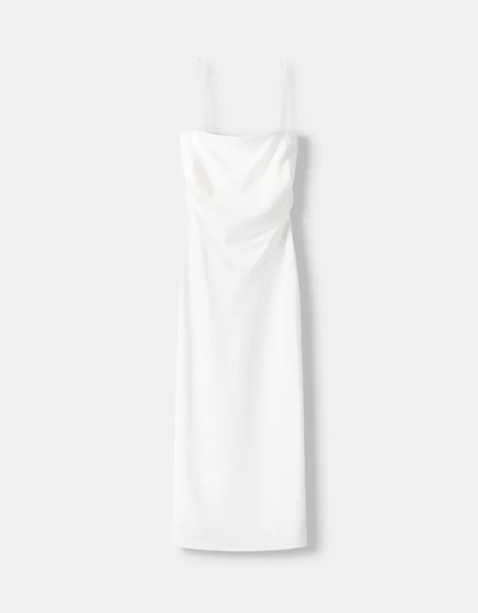 Ponte di Roma midi dress with straps Ponte di Roma midi dress with straps