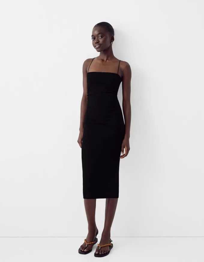 Ponte di Roma midi dress with straps Ponte di Roma midi dress with straps
