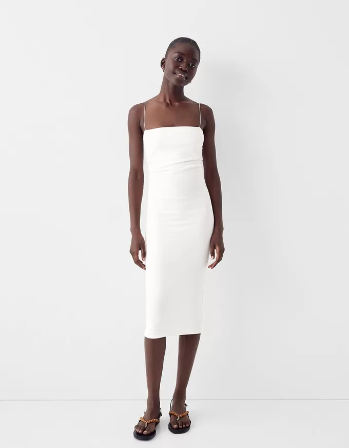Ponte di Roma midi dress with straps Ponte di Roma midi dress with straps