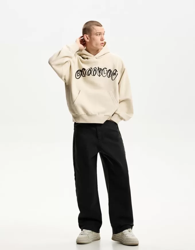 Printed boxy fit hoodie Printed boxy fit hoodie