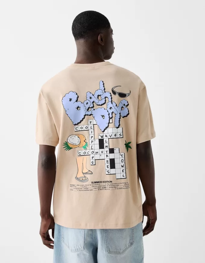 Printed boxy-fit short sleeve T-shirt Printed boxy-fit short sleeve T-shirt