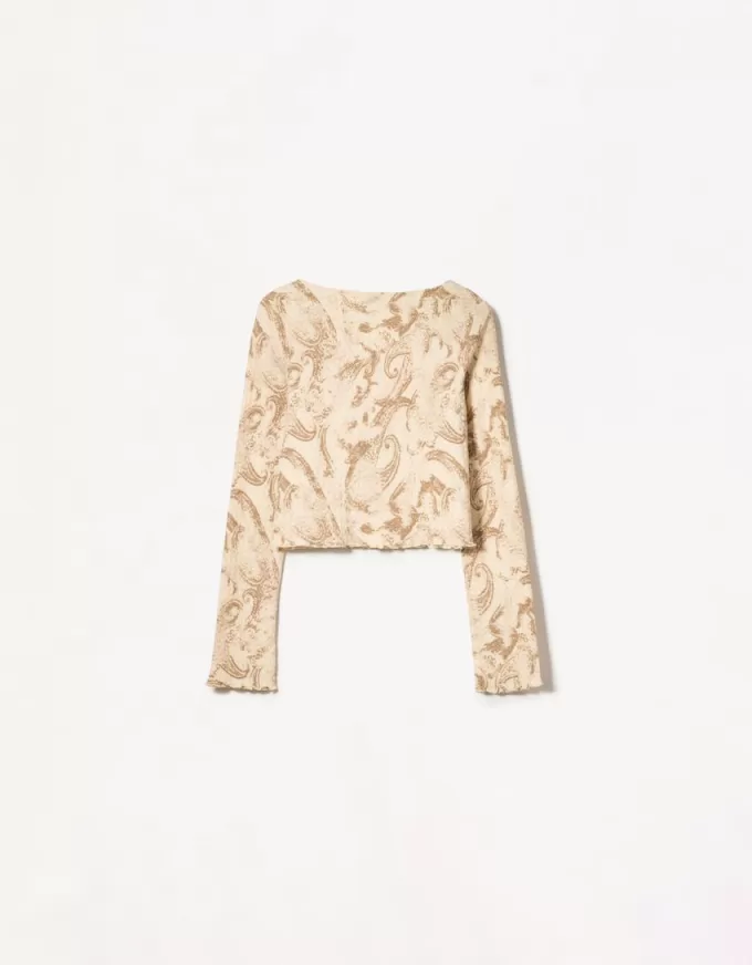 Printed jacket with buttons Printed jacket with buttons