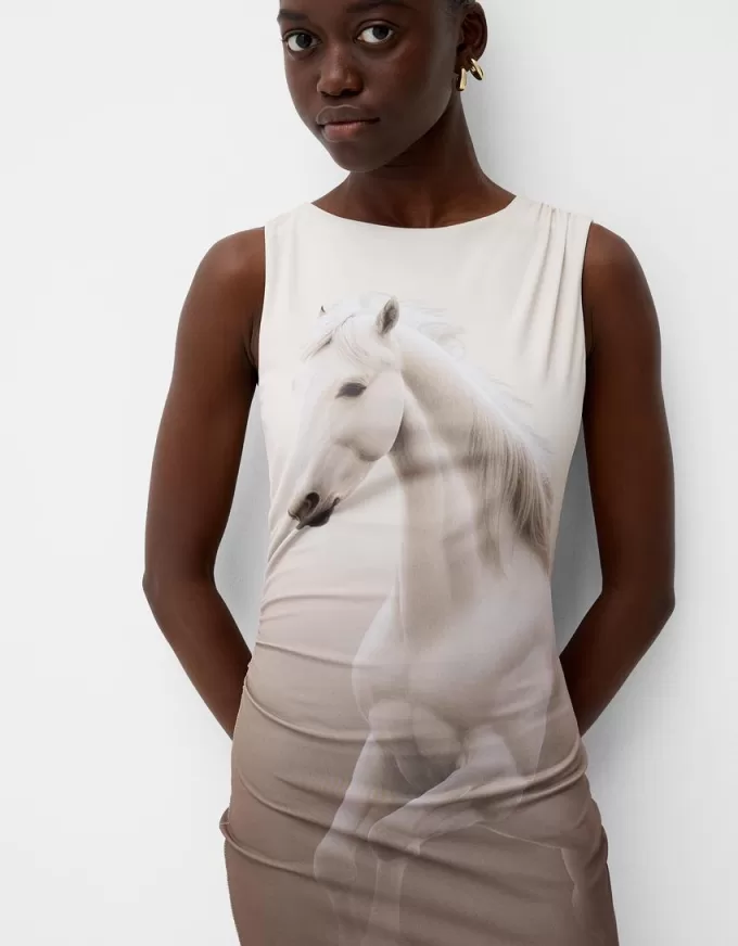 Printed midi dress Printed midi dress