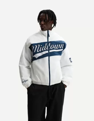 Printed puffer jacket