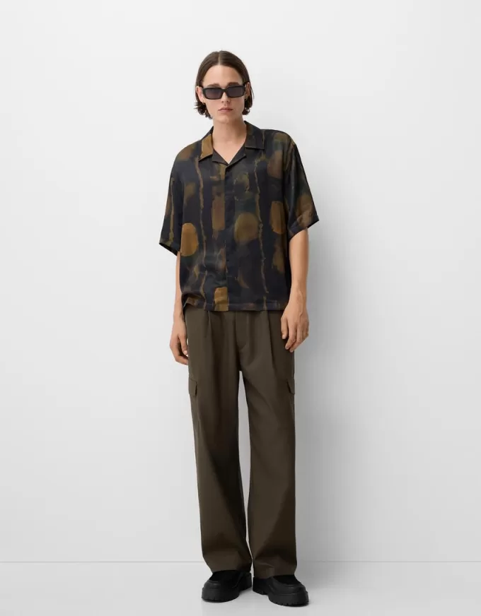 Printed short sleeve boxy fit shirt Printed short sleeve boxy fit shirt