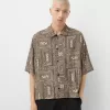 Printed short sleeve boxy fit shirt Printed short sleeve boxy fit shirt