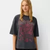 Printed short sleeve oversize T-shirt Printed short sleeve oversize T-shirt