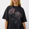 Printed short sleeve oversize T-shirt Printed short sleeve oversize T-shirt