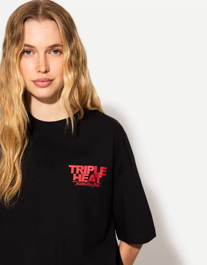 Printed short sleeve oversize T-shirt Printed short sleeve oversize T-shirt