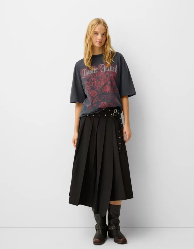 Printed short sleeve oversize T-shirt Printed short sleeve oversize T-shirt