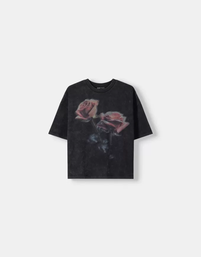 Printed short sleeve oversize T-shirt Printed short sleeve oversize T-shirt