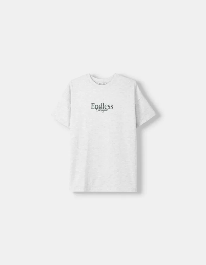 Printed short sleeve oversize T-shirt Printed short sleeve oversize T-shirt