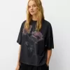 Printed short sleeve oversize T-shirt Printed short sleeve oversize T-shirt