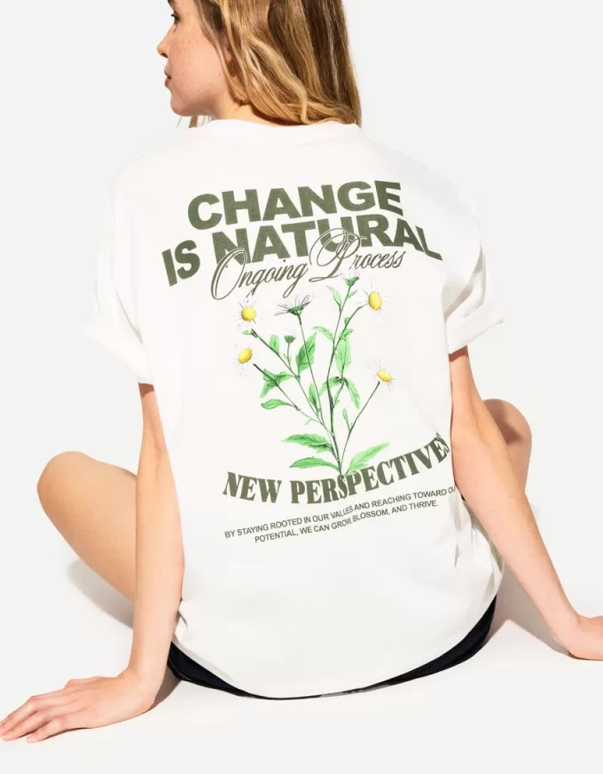 Printed short sleeve oversize T-shirt Printed short sleeve oversize T-shirt