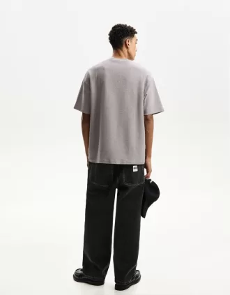 Printed short sleeve plush T-shirt