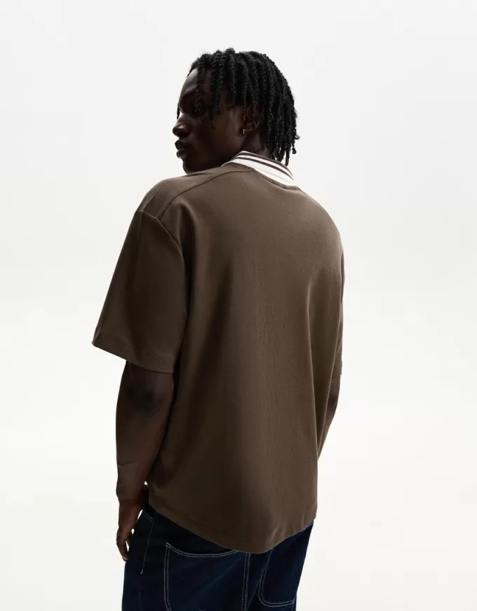 Printed short sleeve polo shirt Printed short sleeve polo shirt