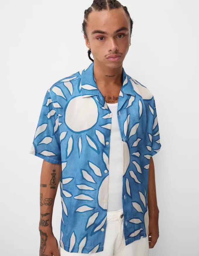 Relaxed fit printed short sleeve shirt Relaxed fit printed short sleeve shirt