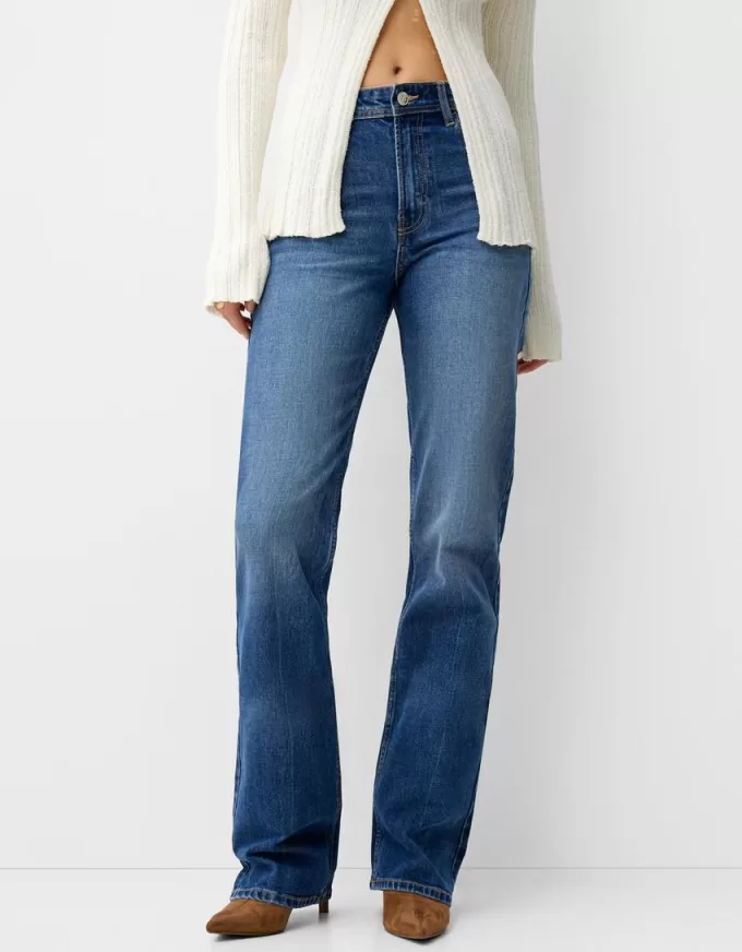 Relaxed straight-fit high-waist jeans Relaxed straight-fit high-waist jeans