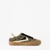 Retro animal print sneakers