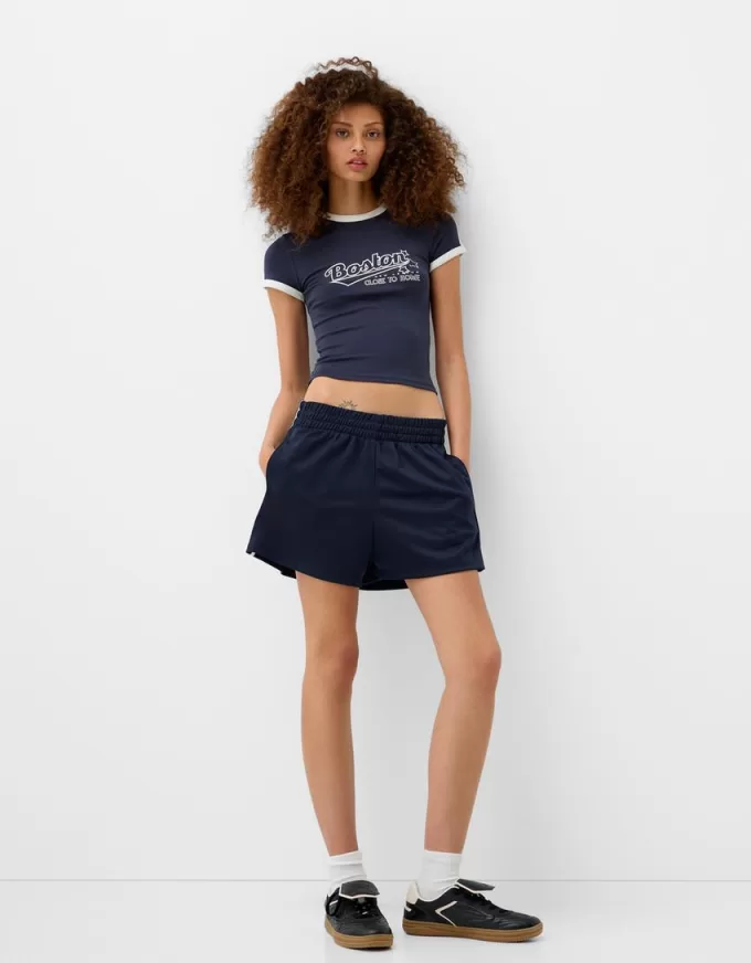 Retro shorts with side stripe Retro shorts with side stripe