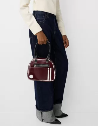 Retro sporty bowling bag