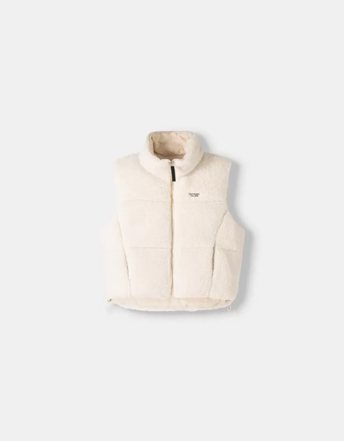 Reversible faux shearling vest Reversible faux shearling vest