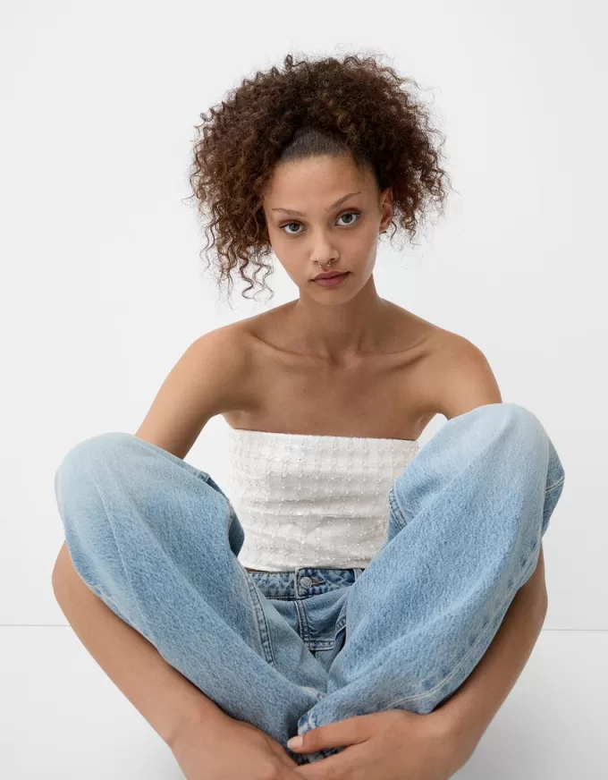 Rhinestone bandeau top Rhinestone bandeau top