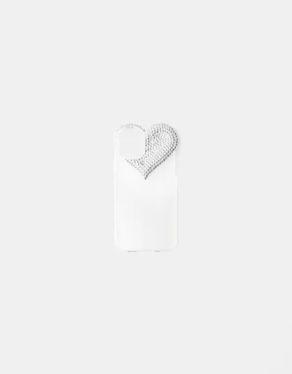 Rhinestone heart iPhone case