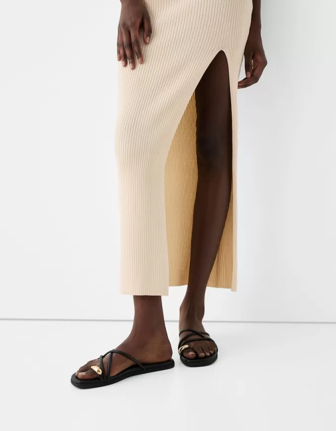 Ribbed halter midi dress Ribbed halter midi dress