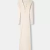 Ribbed polo collar midi dress Ribbed polo collar midi dress