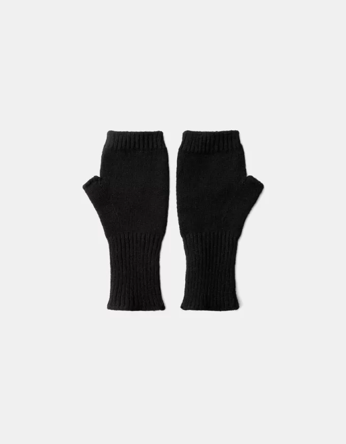 Ribbed short mittens Ribbed short mittens