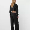 Ribbed soft touch wide-leg pants Ribbed soft touch wide-leg pants