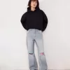 Ripped wide-leg ’90s jeans Ripped wide-leg ’90s jeans