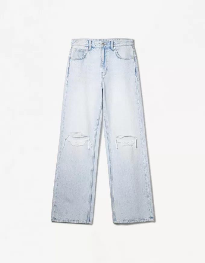 Ripped wide-leg ’90s jeans Ripped wide-leg ’90s jeans