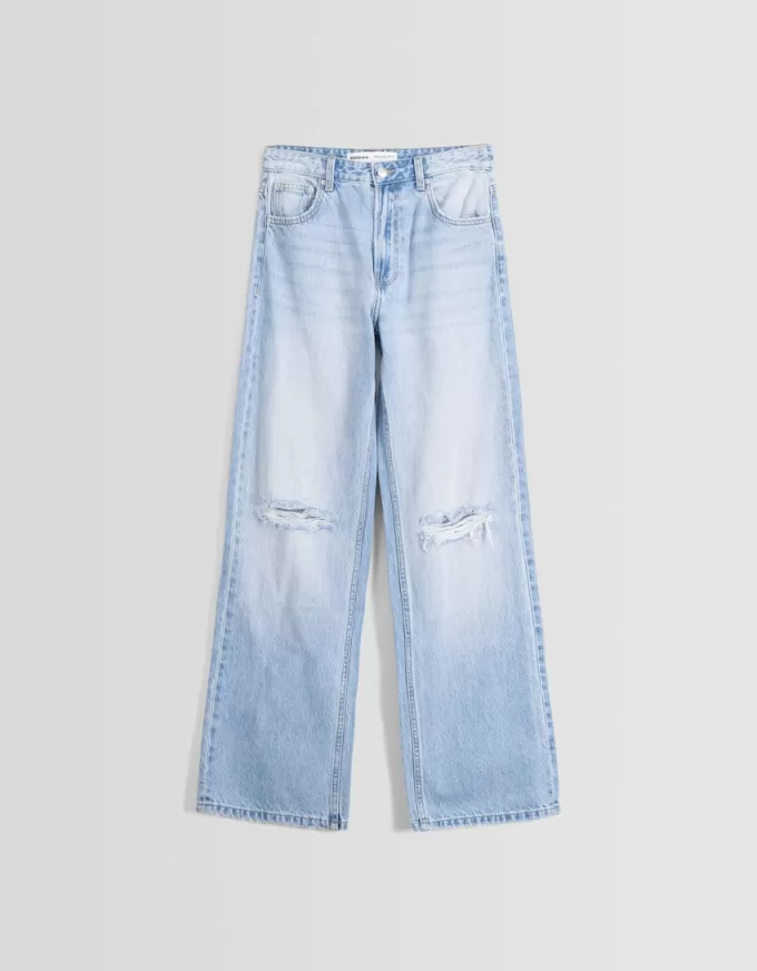 Ripped wide-leg ’90s jeans Ripped wide-leg ’90s jeans