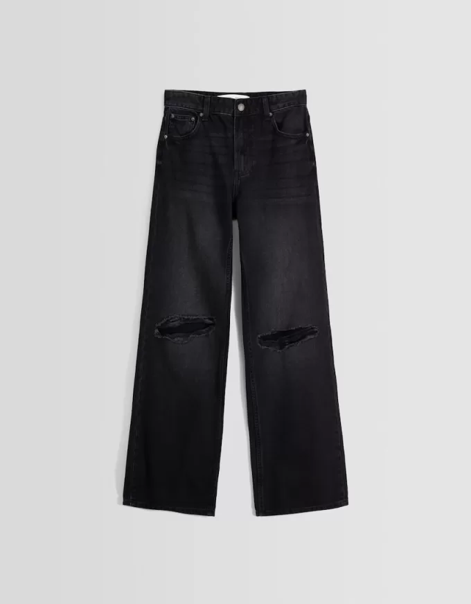 Ripped wide-leg ’90s jeans Ripped wide-leg ’90s jeans