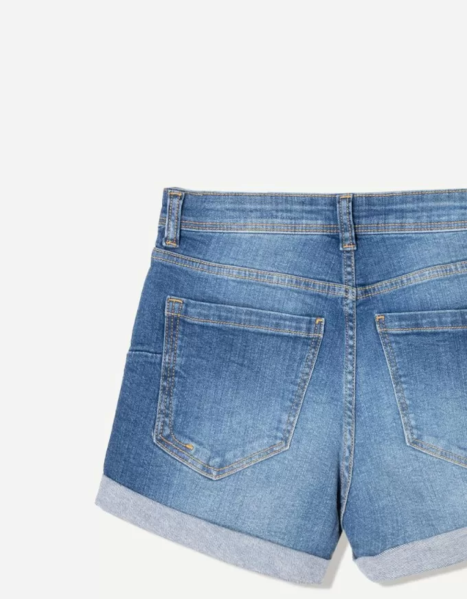 Roll-up denim shorts Roll-up denim shorts